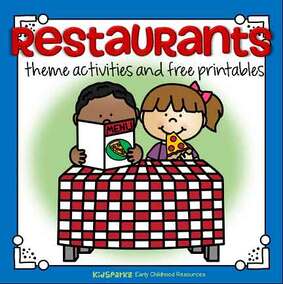 Restaurants theme activities for preschool