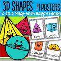 3D shapes 14 posters