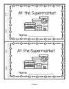 ​Supermarket emergent reader with word wall vocabulary list. 10 reader pages.