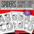 Spider themed alphabet set