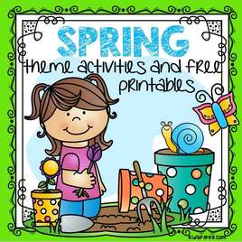 Spring theme activities and printables for preschool and kindergarten