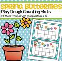 Butterflies play dough mats - fill 10-frames 0-10. MEMBERS