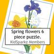Spring theme preschool puzzle