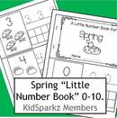 A little number book to make for Spring 0-10.