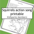 Squirrels preschool action song 