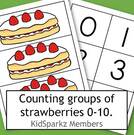 Counting groups of strawberries 0-10