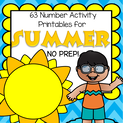 Summer theme number printables
