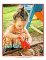 Summer 6-piece puzzle - sandbox. Print 2 copies - cut up one and match with the other.