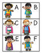 Super heroes alphabet flashcards