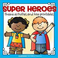 Super heroes theme activities