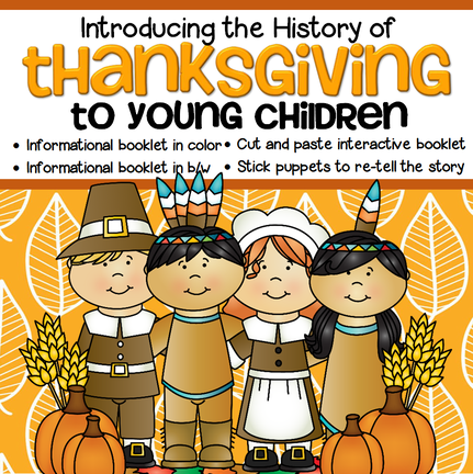 Thanksgiving - introducing the history to preschoolers with hands-on activities