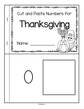 Cut and paste groups of Thanksgiving items to 10. Make a booklet.