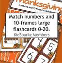Thanksgiving free number flashcards