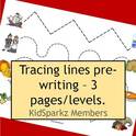 Thanksgiving theme printables - trace lines from left to right. 3 differentiated levels.