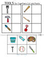 Tools theme cut and paste activity 
