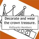 Color and decorate the crown treasure