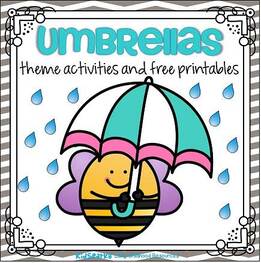Umbrellas theme activities and printables