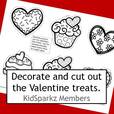Valentine treats - decorate, cut out, use for counting and pasting on a paper plate.