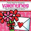 Valentine's Day theme pack for preschool - 125 pages
