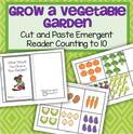 Vegetable garden emergent reader and counting booklet to make.
