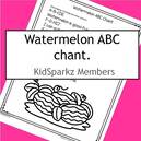 Watermelon ABC Chant printable