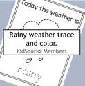 Weather trace and color poster - 