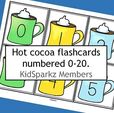 Winter flash cards 0-20,