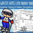 Winter Games 2022 - make a Little Number Book - counting, tracing, 10-frames.