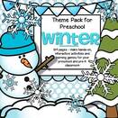 Winter theme pack for preschool - 125 pages