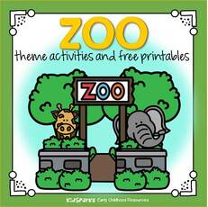 Zoo animals activities and free printables