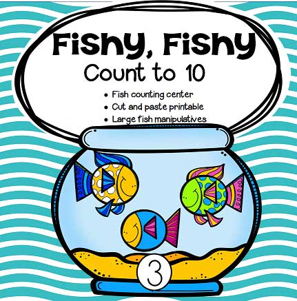 Fish Counting to 10 for Toddlers and Early Preschool