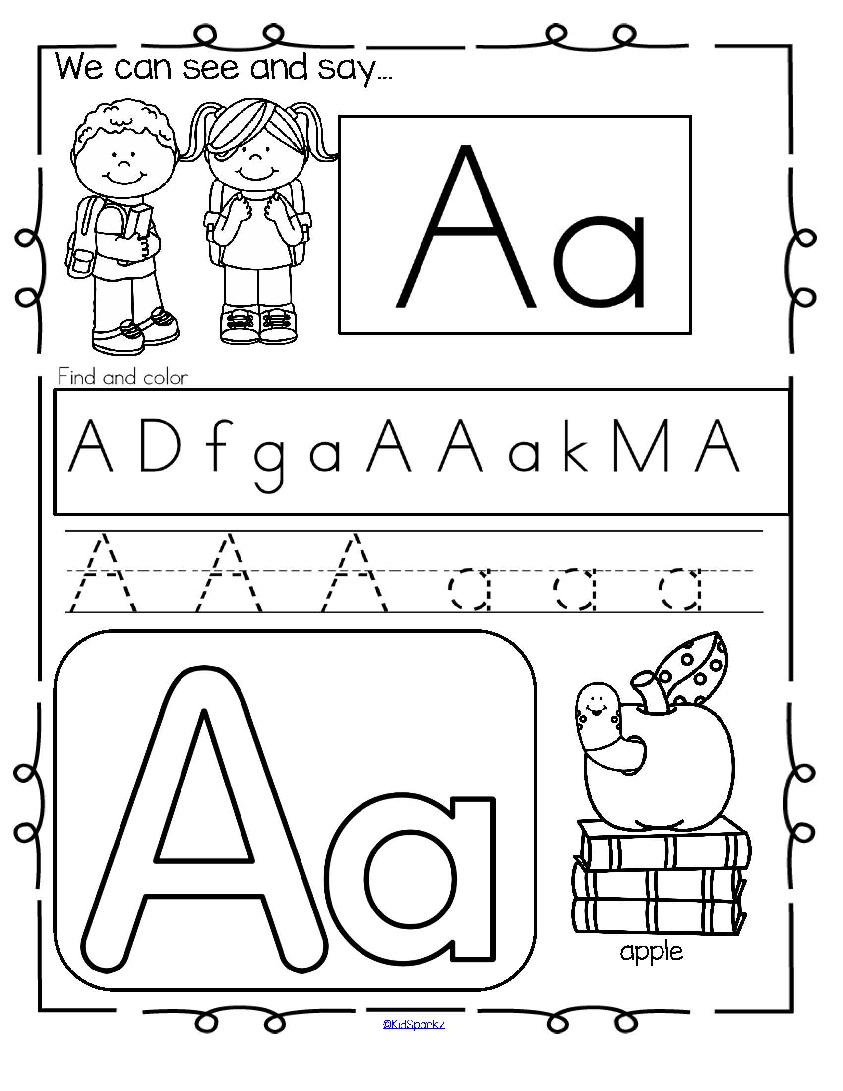 Back to School Alphabet Practice Printables - Recognition ...