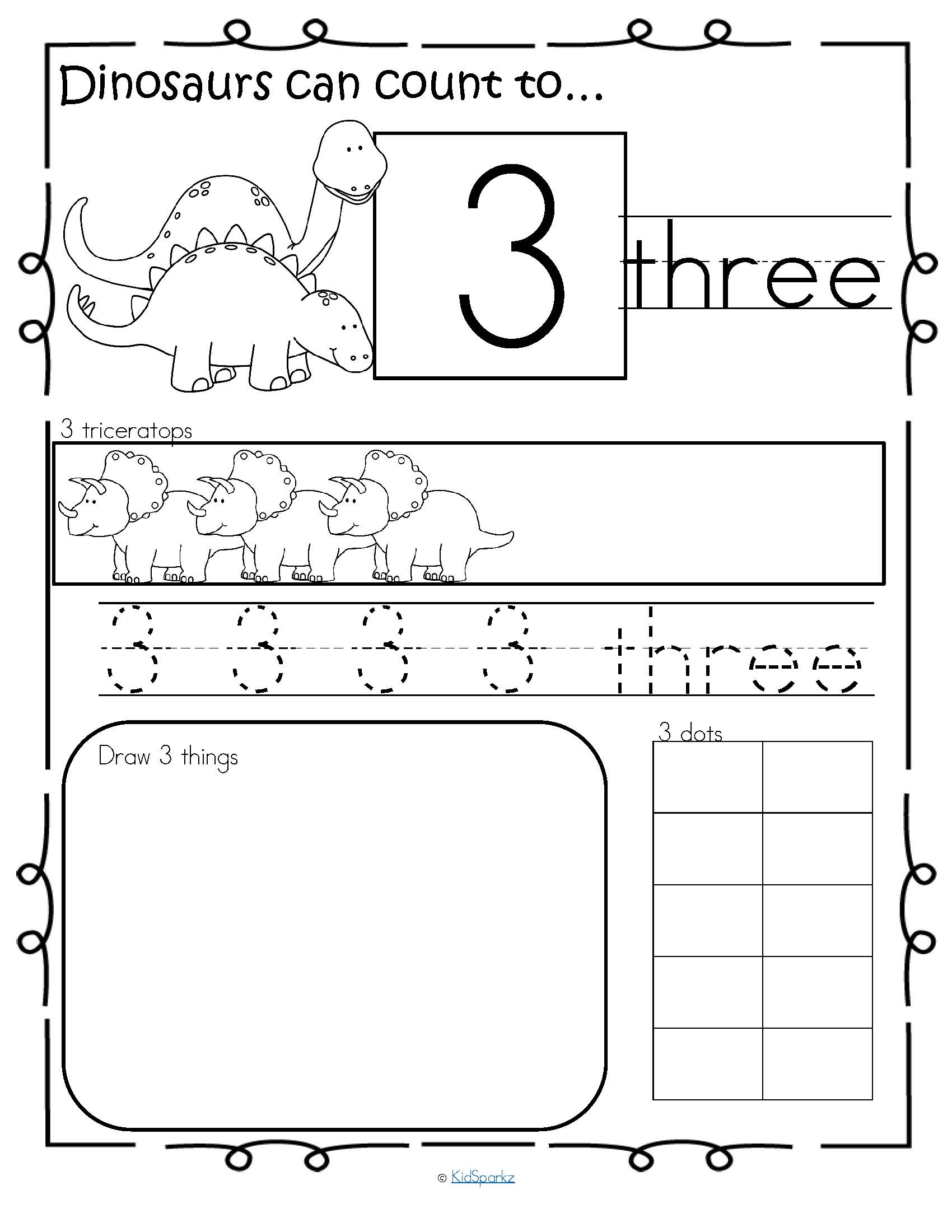 dinosaurs-number-practice-printables-recognition-tracing-counting-1-20
