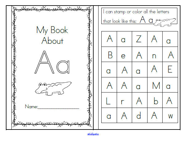 alphabet recognition activities 26 booklets 106 pages