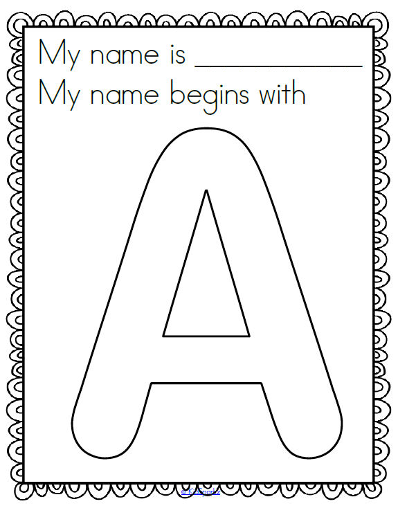 Alphabet Name Posters - Decorate Initial Letters