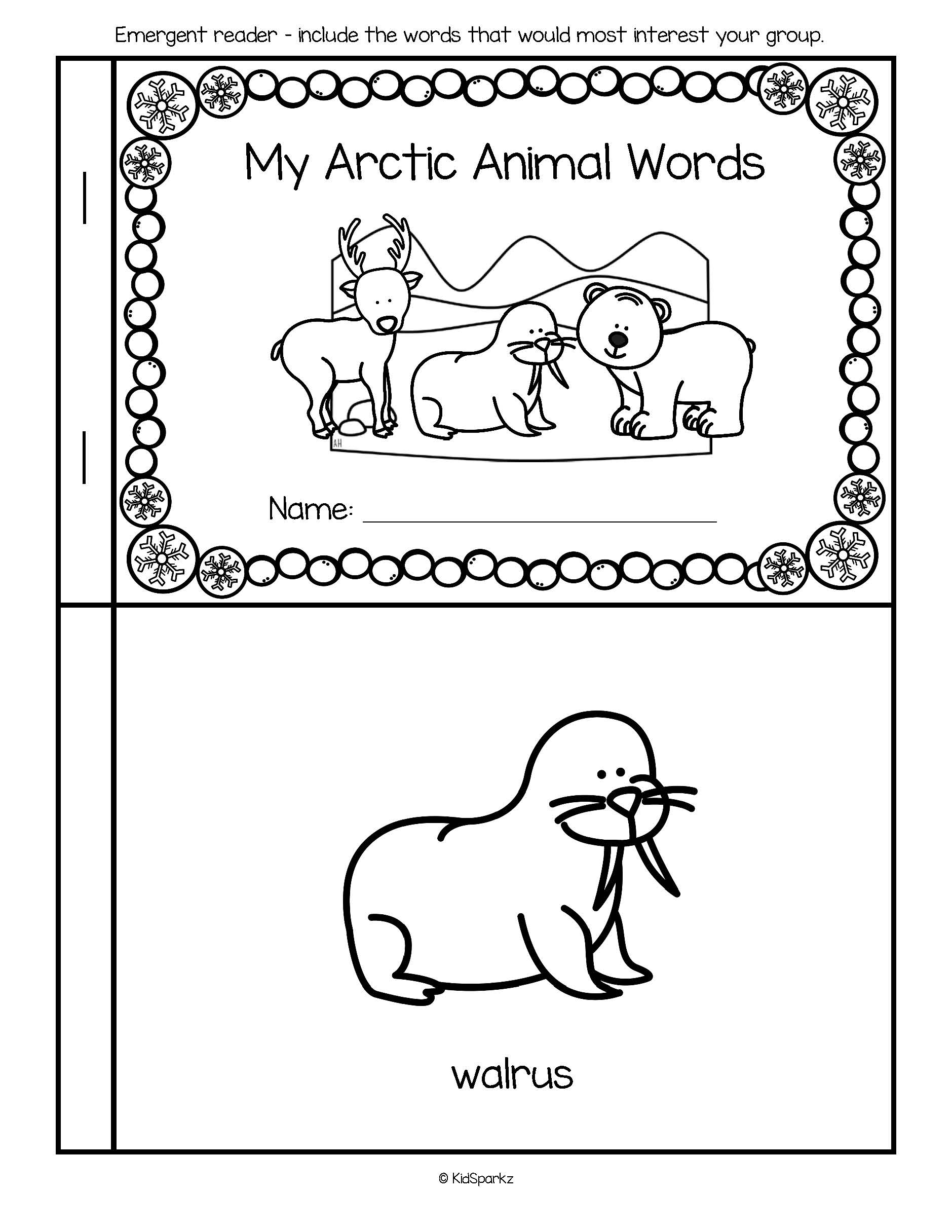 arctic-animal-worksheets