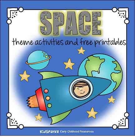 Space Theme Activities And Printables For Preschool Pre K And Kindergarten Kidsparkz