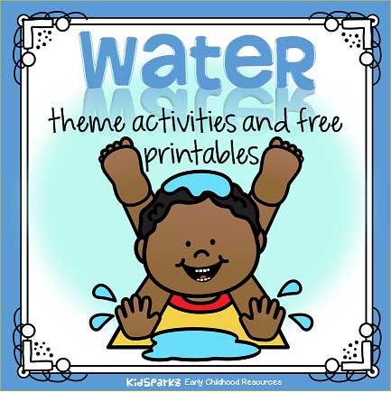 Water theme activities and printables for preschool