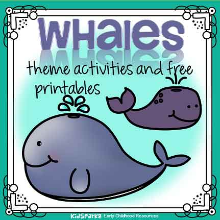 Whales theme activities and printables
